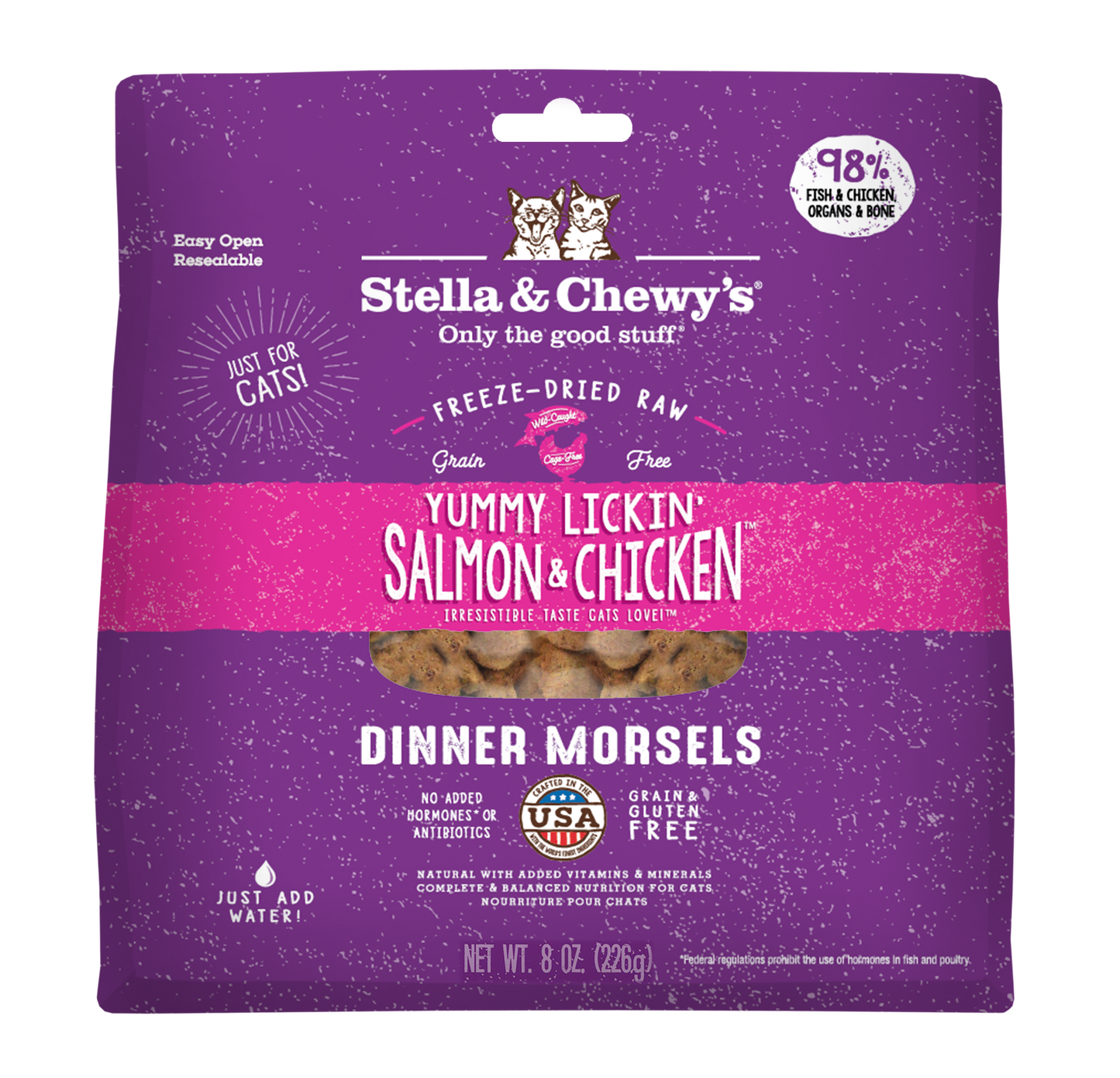 Stella & Chewy's Cat FD Yummy Lickin' Salmon & Chicken